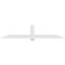 Ekena Millwork Eugene Architectural Grade PVC Gable Bracket, 108"W x 22 1/2"H x 4"D x 6"F, 5/12 Pitch GBP108X23X0406EUG00 - alternate 5